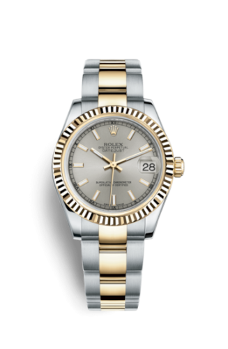 Datejust 31 Rolesor Yellow Fluted / Oyster / Silver