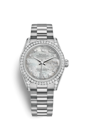 Datejust 31 White Gold Diamond / President / MOP Roman