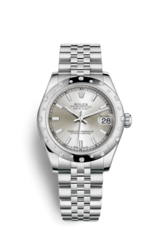 Datejust 31 Stainless Steel Domed Diamond / Jubilee / Silver