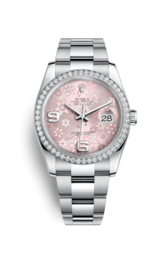 Datejust 36 Stainless Steel Diamond / Oyster / Pink Floral