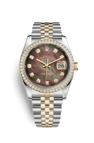 Datejust 36 Rolesor Yellow Diamond / Jubilee / Brown MOP