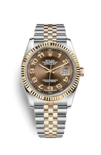 Datejust 36 Rolesor Yellow Fluted / Jubilee / Bronze Arabic