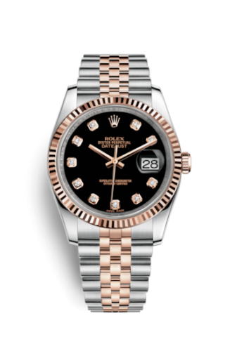 Datejust 36 Rolesor Everose Fluted / Jubilee / Black Diamonds
