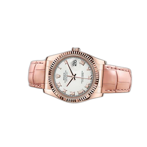 Datejust 36 Everose Strap Ivory Roman