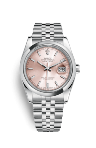 Datejust 36 Stainless Steel Domed / Jubilee / Pink