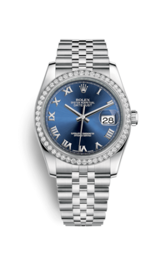Datejust 36 Stainless Steel Diamond / Jubilee / Blue Roman