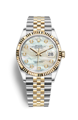 Datejust 36 Stainless Steel / Yellow Gold / Fluted / MOP Diamond / Jubilee