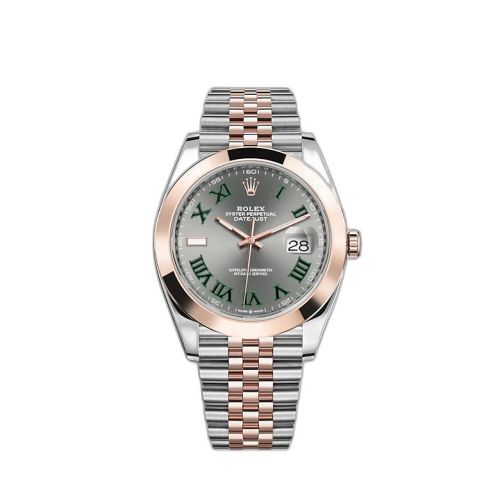 Datejust 41 Rolesor Everose Smooth / Jubilee / Slate - Roman