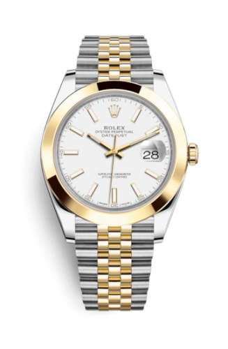 Datejust 41 Rolesor Yellow Smooth / Jubilee / White