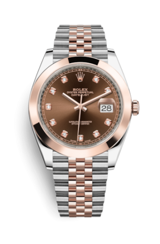 Datejust 41 Rolesor Everose Smooth / Jubilee / Chocolate - Diamond