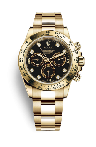 Cosmograph Daytona Yellow Gold / Black Diamond