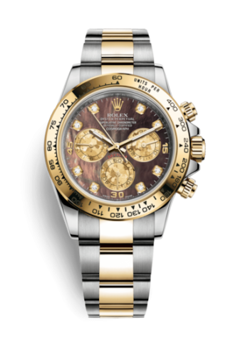 Cosmograph Daytona Stainless Steel / Yellow Gold / Black MOP Diamond