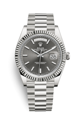 Day-Date 40 White Gold / Dark Rhodium Tuxedo