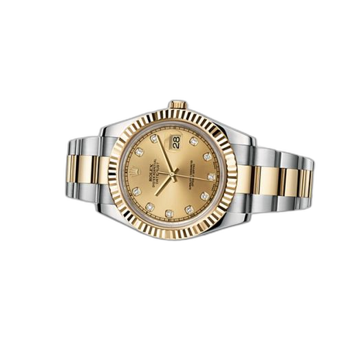 Datejust II Rolesor Champagne Diamonds
