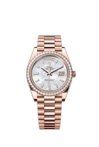 Day-Date 40 Everose - Diamond / MOP - Baguette