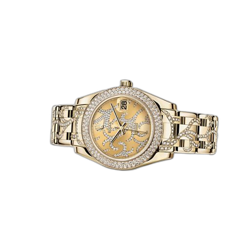 Datejust Pearlmaster 34 Yellow Gold Diamond Flammee