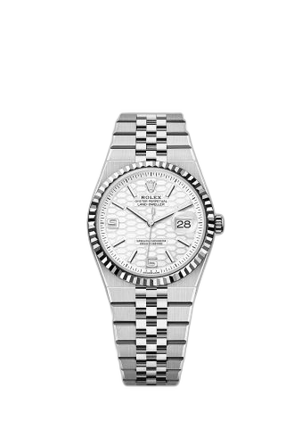 Land-Dweller 36 Oystersteel - White Gold / White / Flat Jubilee
