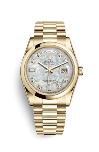 Day-Date 36 Yellow Gold Domed President Mother of Pearl Diamonds