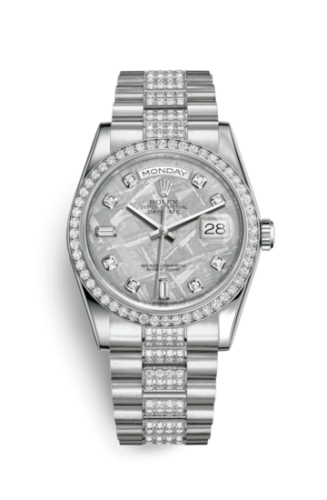 Day-Date 36 Platinum Diamonds / President Diamonds / Ice Blue Diamond