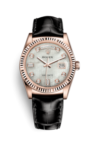 Day-Date 36 Everose Fluted / Strap / Oxford MOP
