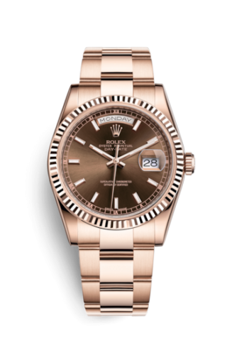 Day-Date 36 Everose Fluted / Oyster / Chocolate