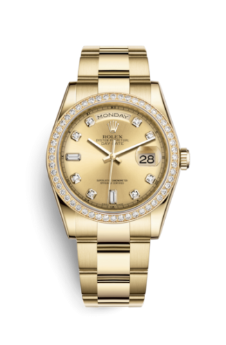 Day-Date 36 Yellow Gold Diamonds / President / Champagne Diamonds