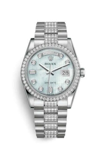 Day-Date 36 Platinum Diamonds / President Diamonds / MOP