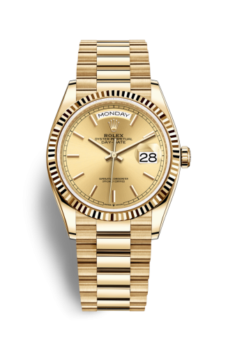 Day-Date 36 Yellow Gold / Fluted / Champagne / President