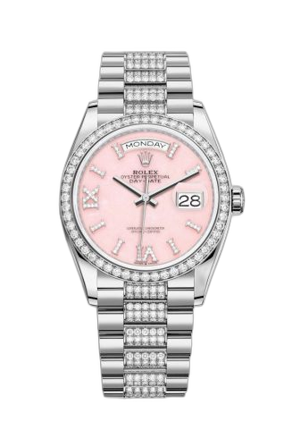 Day-Date 36 White Gold / Diamond / Opal-Diamond / President-Diamond