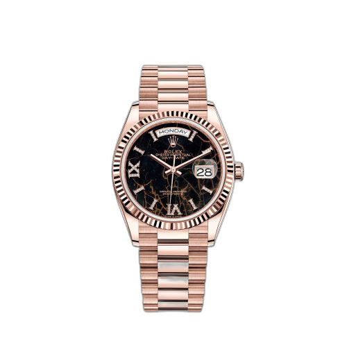 Day-Date 36 Everose Gold / Fluted / Eisenkiesel / President