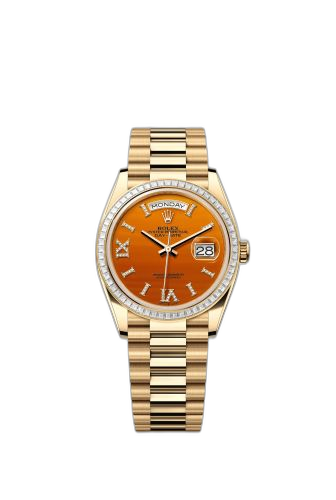 Day-Date 36 Yellow Gold - Baguette / Carnelian / President