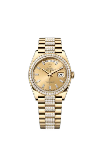 Day-Date 36 Yellow Gold - Diamond / Champagne - Baguette / President - Diamond