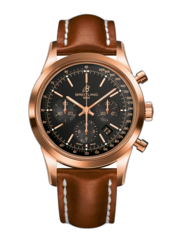 Transocean Chronograph Red Gold / Black / Calf