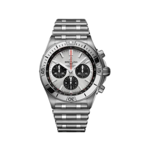 Chronomat B01 42 Stainless Steel / Silver / Rouleaux