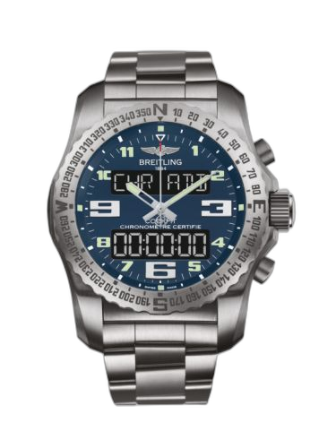 Cockpit B50 Titanium / Blue / Bracelet