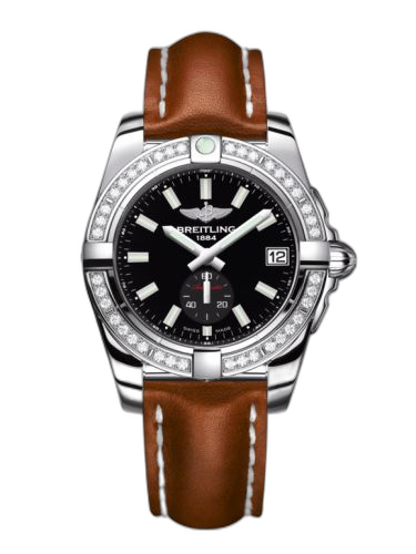 Galactic 36 Automatic Stainless Steel / Diamond / Onyx Black / Calf