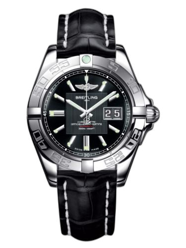 Galactic 41 Stainless Steel / Trophy Black / Croco