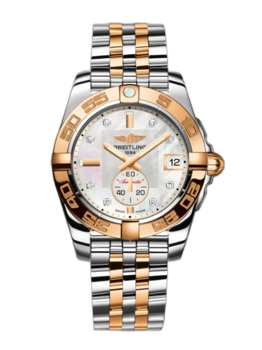 Galactic 36 Automatic Stainless Steel / Rose Gold / Pearl Diamond / Bracelet