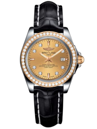 Galactic 32 Sleek Edition Stainless Steel / Rose Gold / Diamond / Golden Sun Diamond / Croco