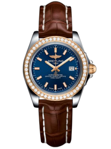 Galactic 32 Sleek Edition Stainless Steel / Rose Gold / Diamond / Horizon Blue / Croco