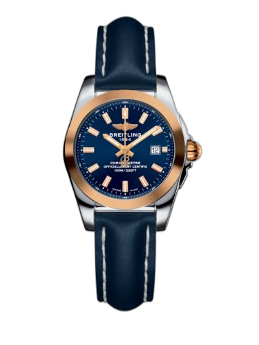 Galactic 29 Stainless Steel / Rose Gold / Horizon Blue / Calf
