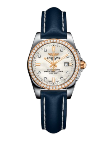 Galactic 29 Stainless Steel / Rose Gold / Diamond / Pearl Diamond / Calf