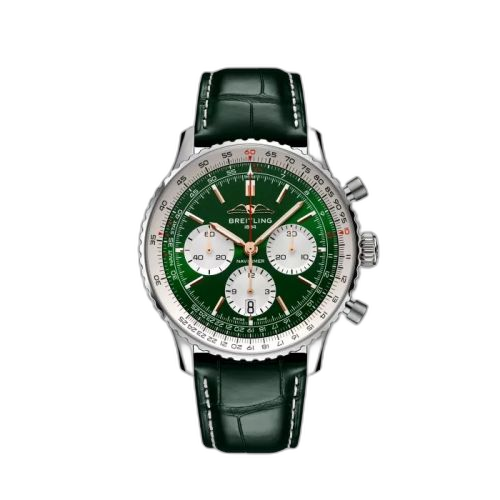 Navitimer B01 Chronograph 43 Stainless Steel / Green / Boutique Edition