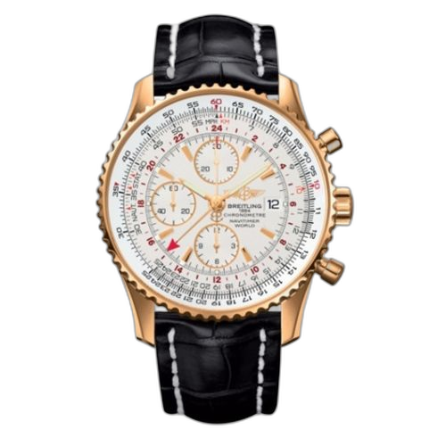 Navitimer World Red Gold / Silver / Croco / Pin