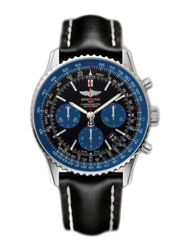 Navitimer 01 43 Stainless Steel / Blue Edition / Calf / Pin