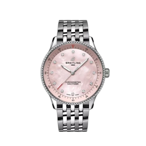 Navitimer Quartz 32 Stainless Steel / Pink MOP / Bracelet