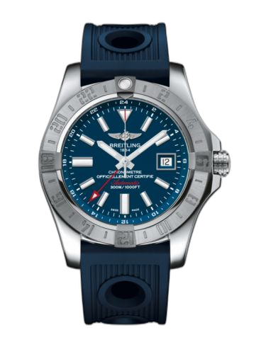 Avenger II GMT Stainless Steel / Mariner Blue / Rubber / Folding