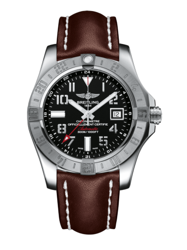 Avenger II GMT Stainless Steel / Volcano Black / Calf / Folding