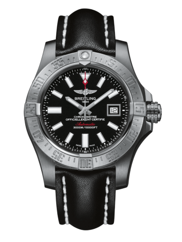 Avenger II Seawolf Stainless Steel / Volcano Black / Calf / Pin