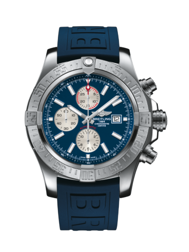 Super Avenger II Stainless Steel / Mariner Blue / Rubber / Folding
